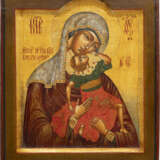 AN ICON SHOWING THE MOTHER OF GOD WITH THE PLAYFUL CHILD - photo 1