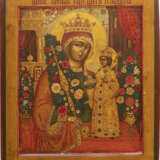 AN ICON SHOWING THE MOTHER OF GOD OF THE 'UNFADING ROSE' - Foto 1