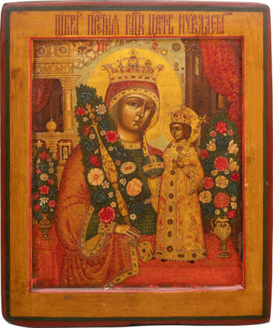 AN ICON SHOWING THE MOTHER OF GOD OF THE 'UNFADING ROSE' - Foto 1