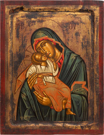 A LARGE ICON SHOWING THE MOTHER OF GOD 'GLYKOPHILOUSA' - Foto 1