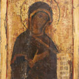 TWO LARGE ICONS SHOWING THE MOTHER OF GOD AND ST. JOHN THE FORERUNNER FROM A DEISIS - photo 2
