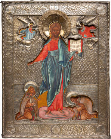 A LARGE ICON SHOWING CHRIST OF SMOLENSK WITH RIZA - фото 1