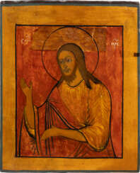 AN ICON SHOWING ST. JOHN THE FORERUNNER FROM A DEISIS