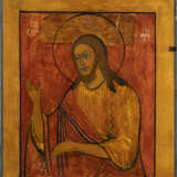 AN ICON SHOWING ST. JOHN THE FORERUNNER FROM A DEISIS - photo 1