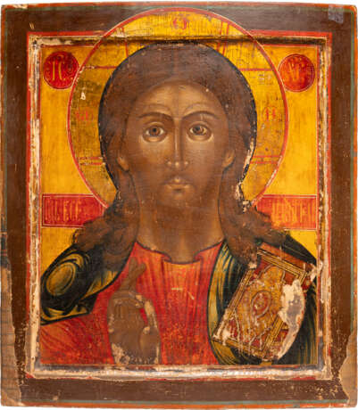A LARGE ICON SHOWING CHRIST PANTOKRATOR - фото 1
