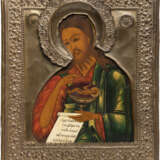 AN ICON SHOWING ST. JOHN THE FORERUNNER FROM A DEISIS WITH RIZA - photo 1