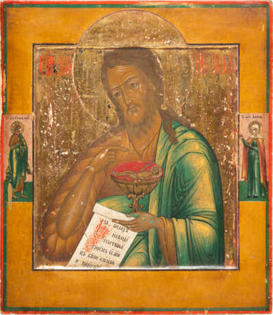 AN ICON SHOWING ST. JOHN THE FORERUNNER FROM A DEISIS - photo 1