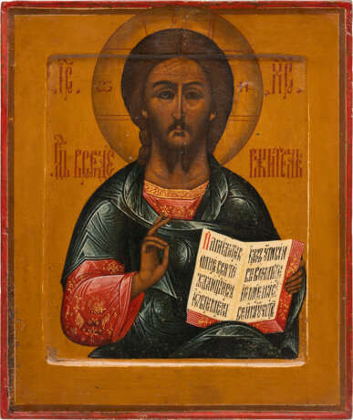 AN ICON SHOWING CHRIST PANTOKRATOR - photo 1