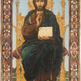 A LARGE ICON SHOWING THE ENTHRONED CHRIST - photo 1