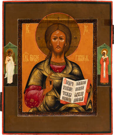 A SMALL ICON SHOWING CHRIST PANTOKRATOR - photo 1