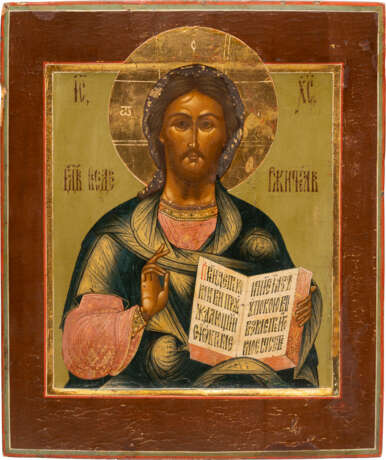 AN ICON SHOWING CHRIST PANTOKRATOR - фото 1