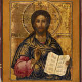 A SMALL ICON SHOWING CHRIST PANTOKRATOR - Foto 1