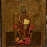 AN ICON SHOWING THE ENTHRONED CHRIST AS HIGH PRIEST - photo 1