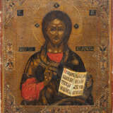 AN ICON SHOWING CHRIST PANTOKRATOR - фото 1