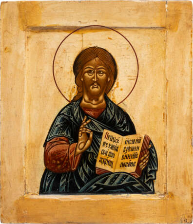 AN ICON SHOWING CHRIST PANTOKRATOR - фото 1