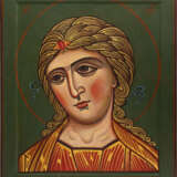 A LARGE ICON SHOWING THE HEAD OF THE ARCHANGEL GABRIEL - Foto 1