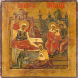 A SMALL ICON SHOWING THE NATIVITY OF THE MOTHER OF GOD - фото 1