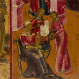 A RARE ICON SHOWING THE NATIVITY OF THE MOTHER OF GOD WITH BANQUET - photo 5
