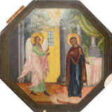 AN ICON SHOWING THE ANNUNCIATION OF THE MOTHER OF GOD - photo 1
