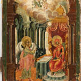 A FINE AND LARGE ICON SHOWING THE ANNUNCIATION OF THE MOTHER OF GOD - photo 1
