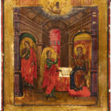 AN ICON SHOWING THE ANNUNCIATION OF THE MOTHER OF GOD - photo 1