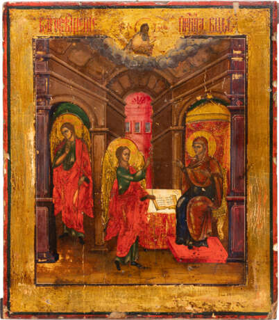 AN ICON SHOWING THE ANNUNCIATION OF THE MOTHER OF GOD - Foto 1