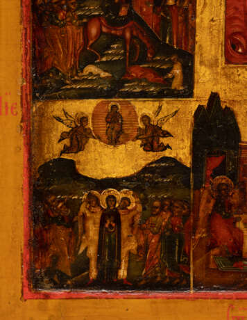 AN ICON OF THE ANASTASIS AND THE TWELVE MAJOR FEASTS OF THE ORTHODOX CHURCH - фото 3