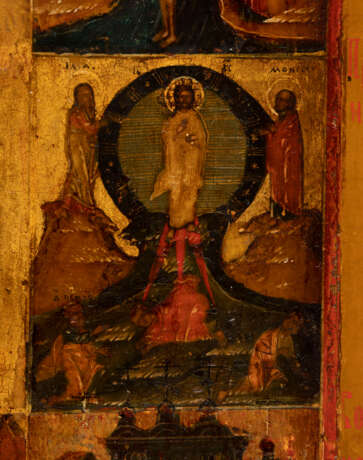 AN ICON OF THE ANASTASIS AND THE TWELVE MAJOR FEASTS OF THE ORTHODOX CHURCH - фото 4
