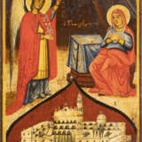 AN ICON SHOWING THE ANNUNCIATION - photo 1