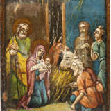 AN ICON SHOWING THE ADORATION OF CHRIST - Foto 1