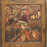 A FINE ICON SHOWING THE NATIVITY OF CHRIST - фото 1