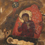 A FINE ICON SHOWING THE NATIVITY OF CHRIST - Foto 4