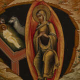 A FINE ICON SHOWING THE NATIVITY OF CHRIST - photo 2