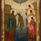 A LARGE ICON SHOWING THE BAPTISM OF CHRIST - photo 1