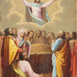 TWO ICONS SHOWING THE TRANSFIGURATION AND THE ASCENSION OF CHRIST - photo 2