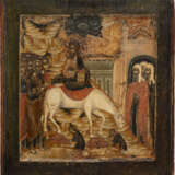 AN ICON SHOWING THE ENTRY INTO JERUSALEM - Foto 1