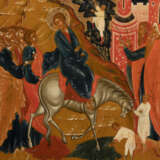 A VERY FINE ICON SHOWING THE ENTRY INTO JERUSALEM - Foto 3