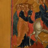A VERY FINE ICON SHOWING THE ENTRY INTO JERUSALEM - Foto 4