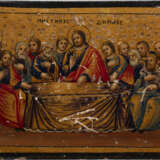 A SMALL ICON SHOWING THE LAST SUPPER - photo 1