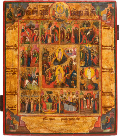 AN ICON OF THE FEASTS OF THE ECCLESIASTICAL CALENDAR - photo 1