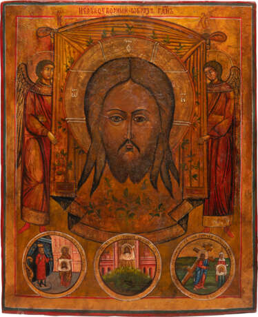 A LARGE ICON SHOWING THE MANDYLION AND THE IMAGE OF EDESSA - photo 1
