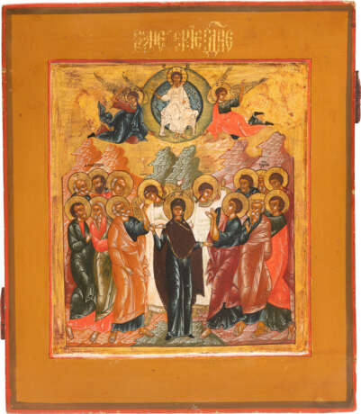 AN ICON SHOWING THE ASCENSION OF CHRIST - фото 1