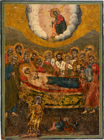 A MELCHITE ICON SHOWING THE DORMITION OF THE MOTHER OF GOD - photo 1