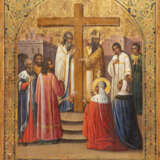 AN ICON SHOWING THE EXALTATION OF THE TRUE CROSS - фото 1