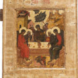 A FINE ICON SHOWING THE OLD TESTAMENT TRINITY - фото 1