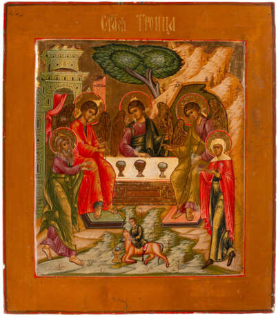 AN ICON SHOWING THE OLD TESTAMENT TRINITY - Foto 1