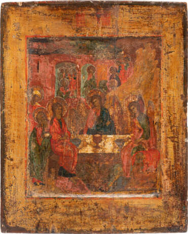 AN ICON SHOWING THE OLD TESTAMENT TRINITY - photo 1