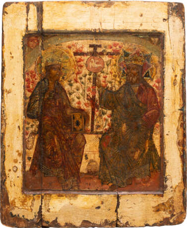 A LARGE AND FINE ICON SHOWING THE NEW TESTAMENT TRINITY - photo 1