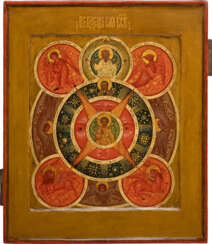 A FINE ICON SHOWING THE 'ALL-SEEING EYE OF GOD'