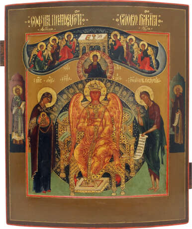 AN ICON SHOWING SOPHIA THE WISDOM OF GOD - фото 1